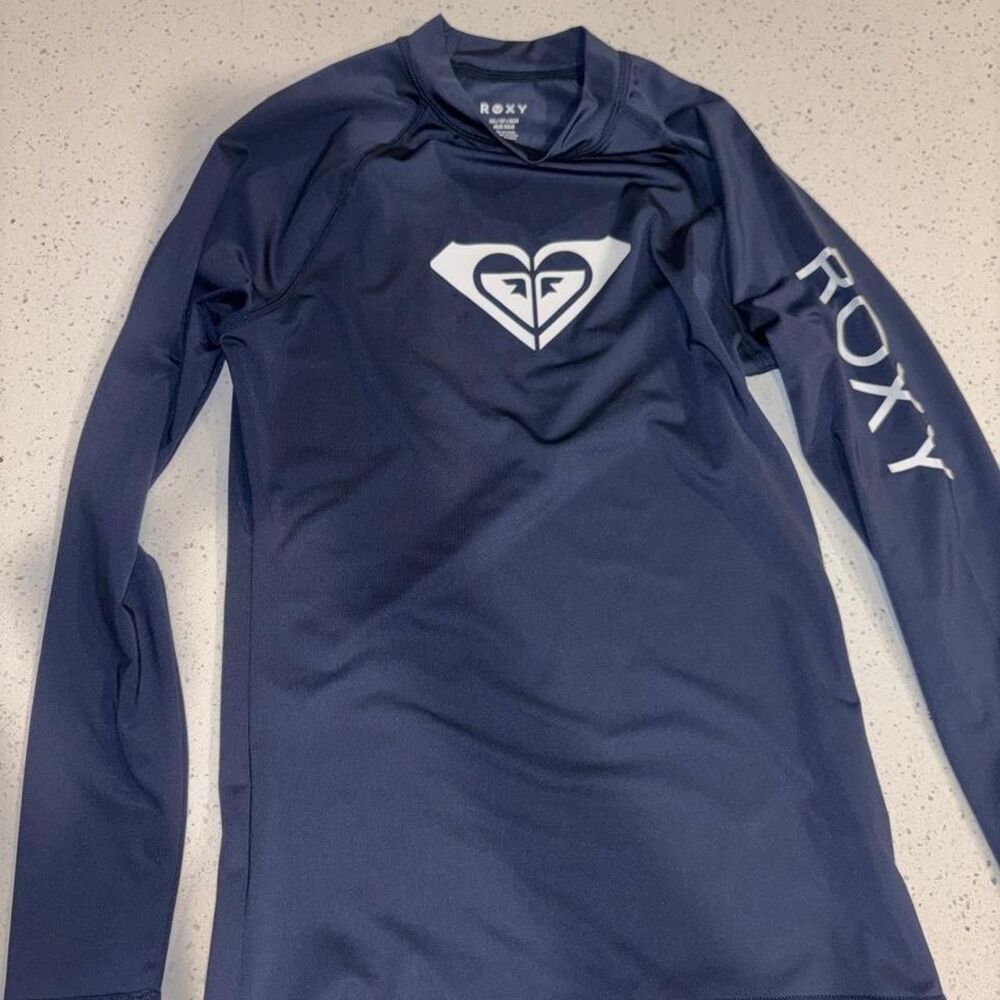 Roxy navy blue long sleeve swim